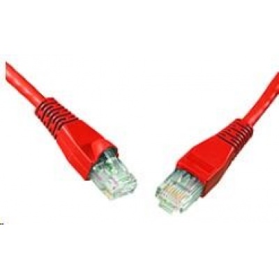 Solarix Patch kabel CAT5E UTP PVC 20m červený snag-proof C5E-114RD-20MB