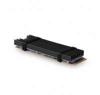 AXAGON CLR-M2L6, hliníkový pasivní chladič pro M.2 2280 SSD, výška 6 mm