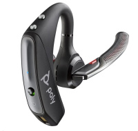 Poly Voyager 5200 UC bluetooth headset, BT700 USB-A adaptér, nabíjecí pouzdro