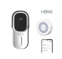 iGET HOME Doorbell DS1 White + Chime CHS1 White