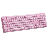 WG - Herní klávesnice podsvícena drátová / pink
