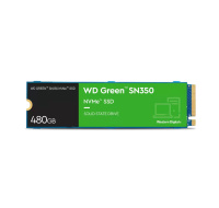 WD GREEN SSD NVMe 480GB PCIe SN350, Geb3 8GB/s, (R:2400/W:1650 MB/s)