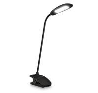 CONNECT IT Stolní LED lampa CLIP s klipem, černá