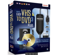 BAZAR - Roxio Easy VHS to DVD 3 Plus BOX - jazyk EN/FR/DE/ES/IT/NL - Poškozený obal (Komplet)