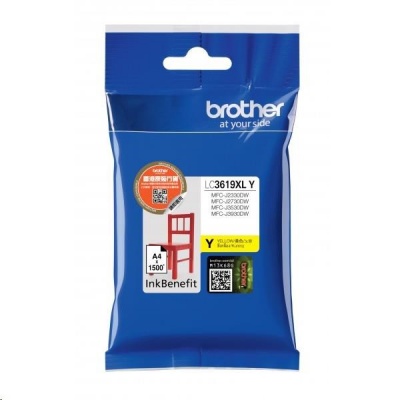 BROTHER INK LC-3619XLY žlutý, yellow - 1300stran, J2330, J3530, J3930