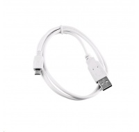 C-TECH kabel USB 2.0 AM/Micro, 1m, bílý