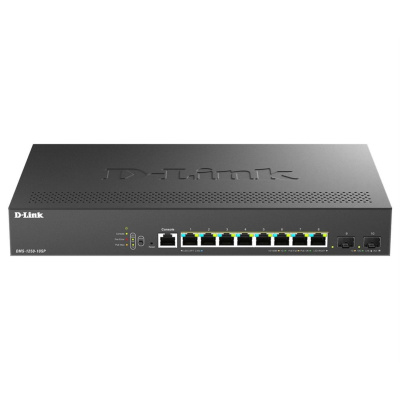 D-Link DMS-1250-10SP/E, 8x 2.5G BASE-T PoE, 2x 10G SFP+, 240W Smart Managed Switch