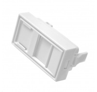 Modul neosazený 1x RJ45, 22,5x45 mm s prachovkou