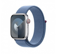 APPLE Watch Series 9 GPS + Cellular 45mm Silver Aluminium Case with Winter Blue Sport Loop