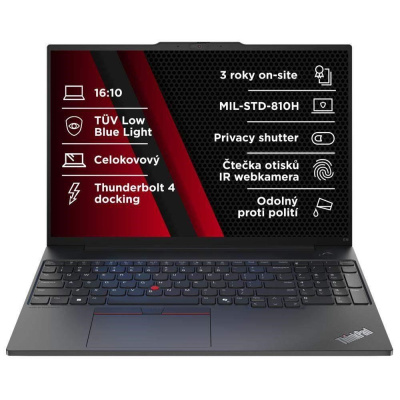 LENOVO NTB ThinkPad E16 G2 - Ultra7 155H,16" WUXGA,32GB,1TBSSD,IRcam,W11P