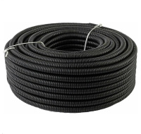 Chránička na kabel (husí krk) 10mm s podélným řezem, balení 100m
