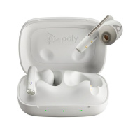 Poly Voyager Free 60 MS Teams bluetooth headset, BT700 USB-C adaptér, nabíjecí pouzdro, bílá