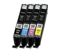 Canon CARTRIDGE CLI-551 multi pack pro Pixma iP, Pixma iX, Pixma MG a Pixma MX 6850, 725x, 925, 8750 (300 str.)