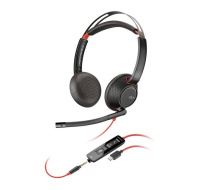 Poly Blackwire 5220 náhlavní souprava, 3.5 mm jack + USB-C/A adaptér, stereo