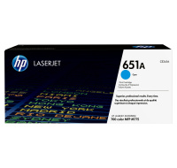 HP 651A Cyan LJ Toner Cart, CE341A (16,000 pages)