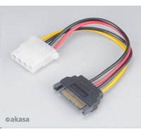 AKASA kabel  SATA redukce napájení na 4pin Molex, 15cm