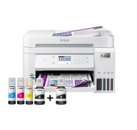 EPSON tiskárna ink EcoTank L6276, 3v1, A4, 1200x4800dpi, 33ppm, USB, Wi-Fi, LAN, bílá