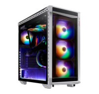 ADATA XPG case BATTLECRUISER Mid-Tower, bez zdroje, 4x 120mm ARGB Fan, Bílá