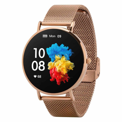 Garett Smartwatch Verona zlatá, ocel