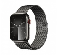 APPLE Watch Series 9 GPS + Cellular 45mm Graphite Stainless Steel Case with Graphite Milanese Loop