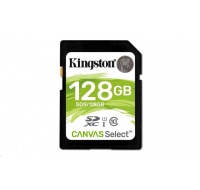 Kingston 128GB SecureDigital Canvas Select (SDXC) Card, 80R Class 10 UHS-I