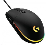 BAZAR - Logitech Gaming Mouse G203 LIGHTSYNC 2nd Gen, EMEA, USB, black  POŠKOZEN OBAL