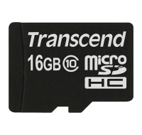 TRANSCEND MicroSDHC karta 16GB Class 10, bez adaptéru