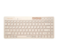 A4tech FStyler FBK26C AS, bezdrátová Dual mode Bluetooth+2,4G klávesnice, CZ, caffe latte