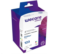 WECARE ARMOR cartridge pro Brother DCP J4110DW, MFC J4310, 4410, 4510DW (LC123 VAL BP), černá/CMYK, 12ml/3x6ml