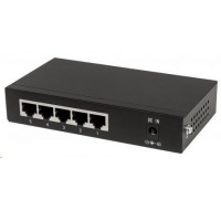 Intellinet 5-port Gigabit PoE Switch, 4x GbE PoE+, 1x GbE, PoE 60W, fanless