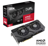 BAZAR - ASUS VGA AMD Radeon RX 7700 XT DUAL OC 12G, 12G GDDR6, 3xDP, 1xHDMI - Po opravě (Bez příšlušenství)