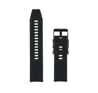 Garett řemínek 22 mm, černý silikonový