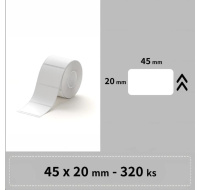 Niimbot štítky R 45x20mm 320ks Bílé pro B21, B21S, B3, B1S