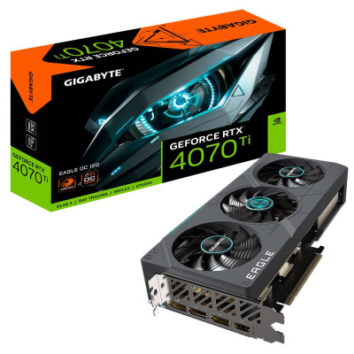 GIGABYTE VGA NVIDIA GeForce RTX 4070 Ti EAGLE LHR OC 12G, 12G GDDR6X, 3xDP, 1xHDMI