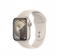 APPLE Watch Series 9 GPS 41mm Starlight Aluminium Case with Starlight Sport Band - M/L