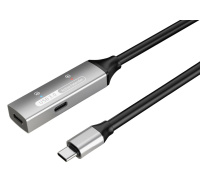 PREMIUMCORD USB-C repeater a prodlužovací kabel Male-Female, 5Gbps Aluminium 15m