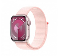 APPLE Watch Series 9 GPS 45mm Pink Aluminium Case with Light Pink Sport Loop