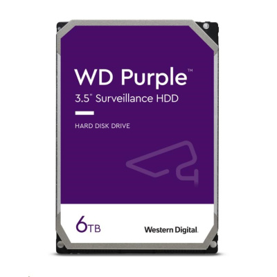 WD PURPLE WD64PURZ 6TB SATA/600 256MB cache, Low Noise, CMR