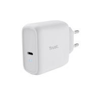 TRUST nabíječka 65W Maxo, USB-C, Nabíječka do zdi, 2m USB-C kabel, bílá