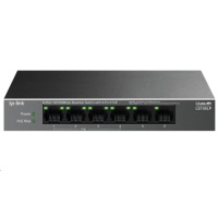 TP-Link LiteWave switch LS106LP (6x100Mb/s, 4xPoE, 41W, fanless)