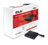 Club3D Mini dokovací stanice USB 3.0 typ C (VGA/USB 3.0/USB-C), nabíjecí