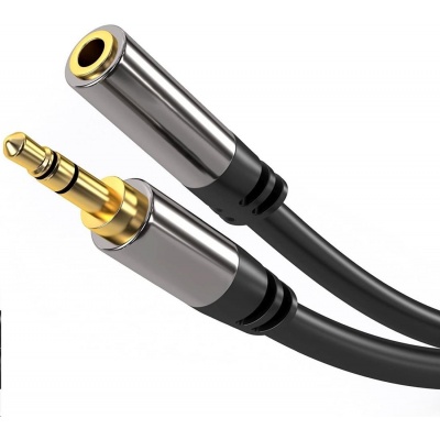 PREMIUMCORD prodlužovací kabel, Jack 3.5mm - Jack 3.5mm M/F 5m