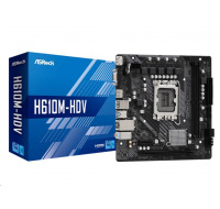 ASRock MB Sc LGA1700 H610M-HDV, Intel H610, 2xDDR4, 1xDP, 1xHDMI, 1xVGA, mATX