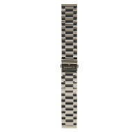 Garett řemínek 22 mm, stříbrný kovový, typ Solid