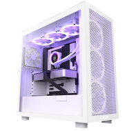 NZXT skříň H7 Flow RGB edition / ATX / 3x 140 mm fan / USB-C / 2x USB / prosklená bočnice / mesh panel / RGB / bílá