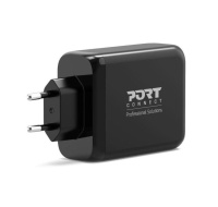 PORT síťová nabíječka pro USB-C a  USB-A, 120 W, černá