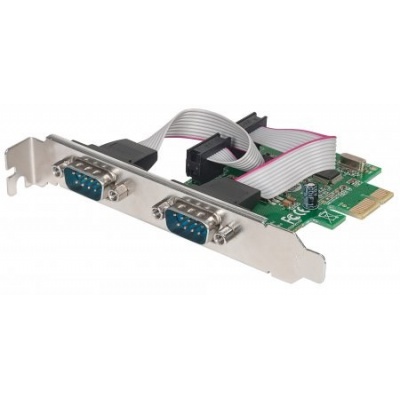 MANHATTAN Serial PCI Express Card, Two DB9 ports