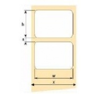 OEM termoetikety 100mm x 126mm termoetikety, cena za 500 ks