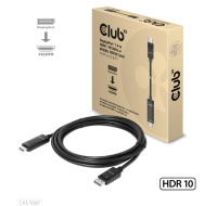 Club3D kabel DP 1.4 na HDMI, 4K120Hz nebo 8K60Hz HDR10, M/M, 3m