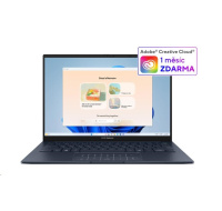 ASUS NTB Zenbook 14 (UX3405CA-OLED231X), Ultra 7 255H, 14" 1920x1200, 16GB, 1TB SSD, Intel Arc, W11 pro, Ponder Blue